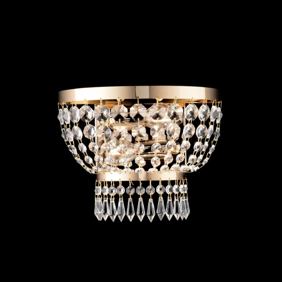 Applique in Ferro Dorato con Strass Made in Italy - Austria
