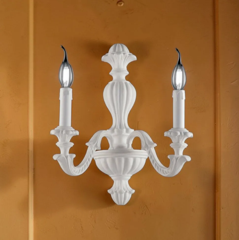 Applique in Legno Disponibile con 1 o 2 Luci Made in Italy - Milano