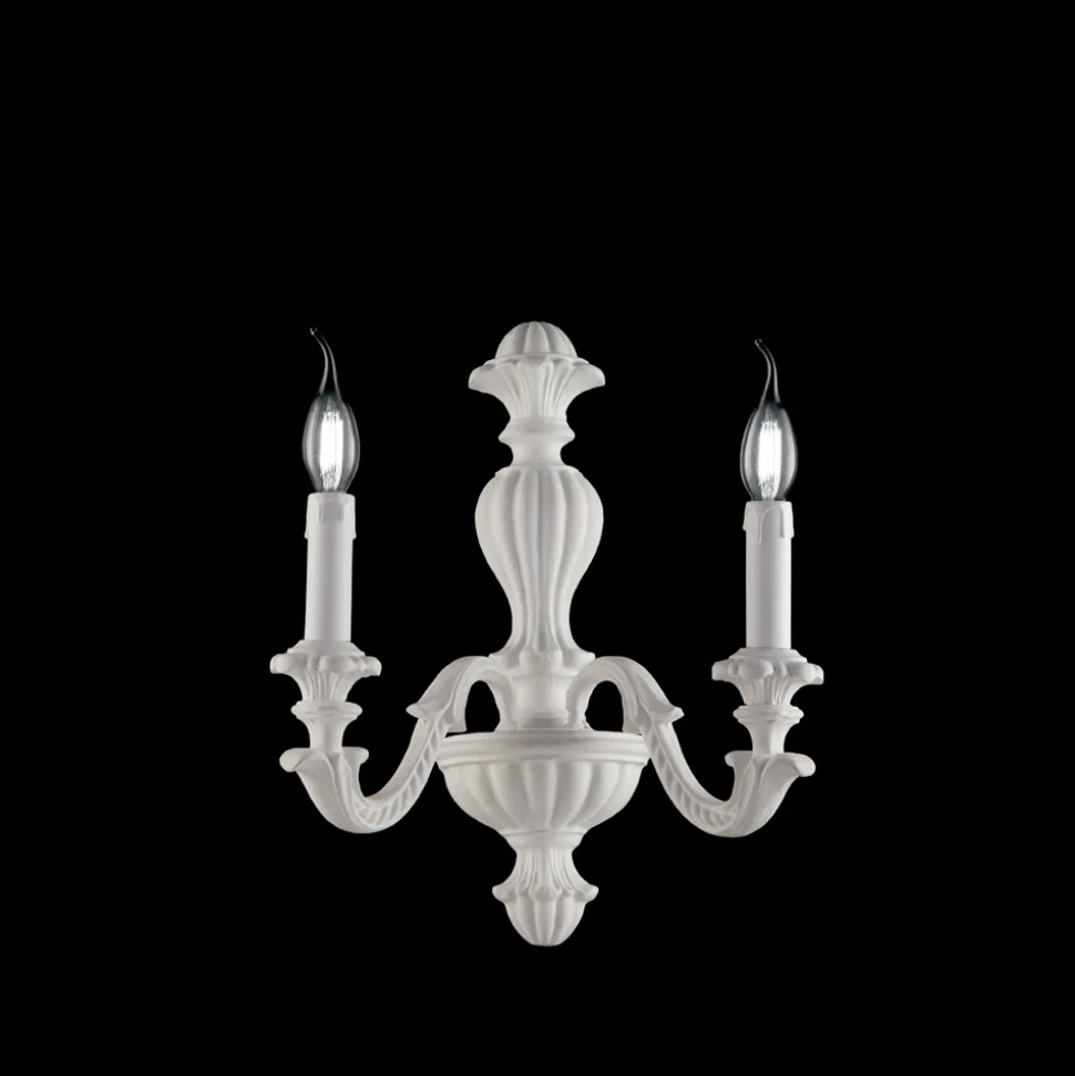 Applique in Legno Disponibile con 1 o 2 Luci Made in Italy - Milano