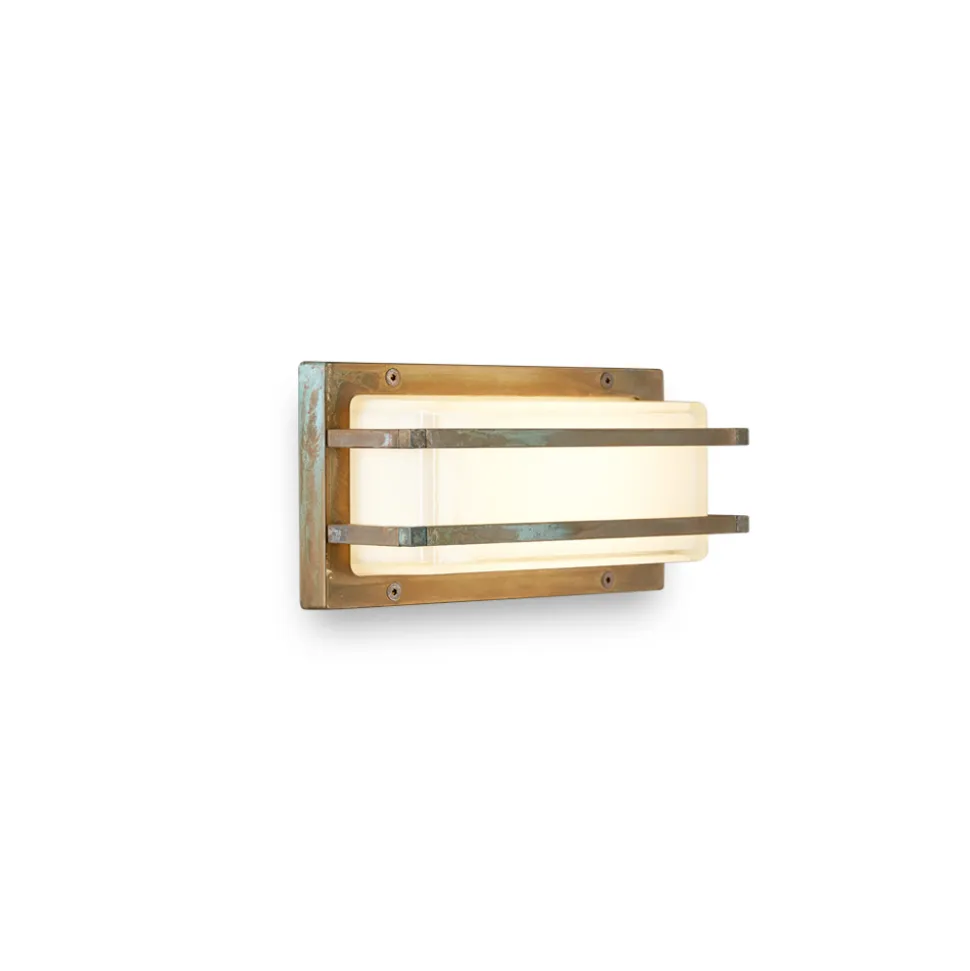 Applique in Ottone Vintage, E27 e Luce d’Atmosfera Made in Italy - Cristallo