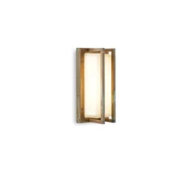 Applique in Ottone Vintage, E27 e Luce d’Atmosfera Made in Italy - Cristallo