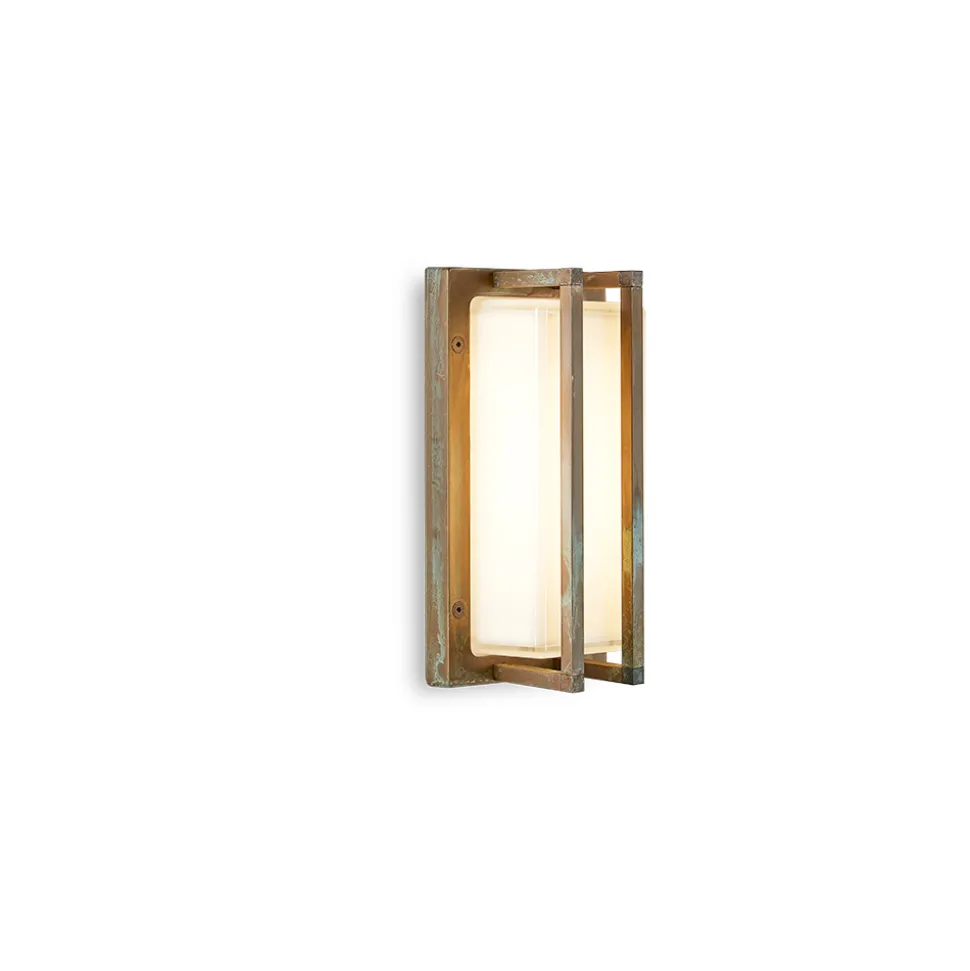 Applique in Ottone Vintage, E27 e Luce d’Atmosfera Made in Italy - Cristallo