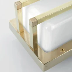 Applique in Ottone Vintage, E27 e Luce d’Atmosfera Made in Italy - Cristallo