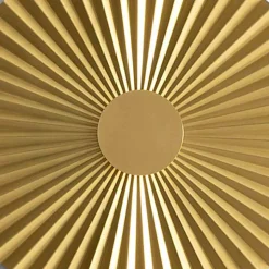 Applique LED a Parete in Ottone Plissettato Made in Italy - Pliè by Il Fanale