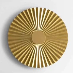 Applique LED a Parete in Ottone Plissettato Made in Italy - Pliè by Il Fanale