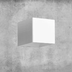Applique LED in Ottone e Gesso Made in Italy - Cubetto Aldo Bernardi