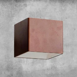 Applique LED in Ottone e Gesso Made in Italy - Cubetto Aldo Bernardi