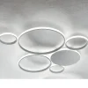 Applique LED Moderna in Metallo Verniciato Finitura Oro o Argento - Punto