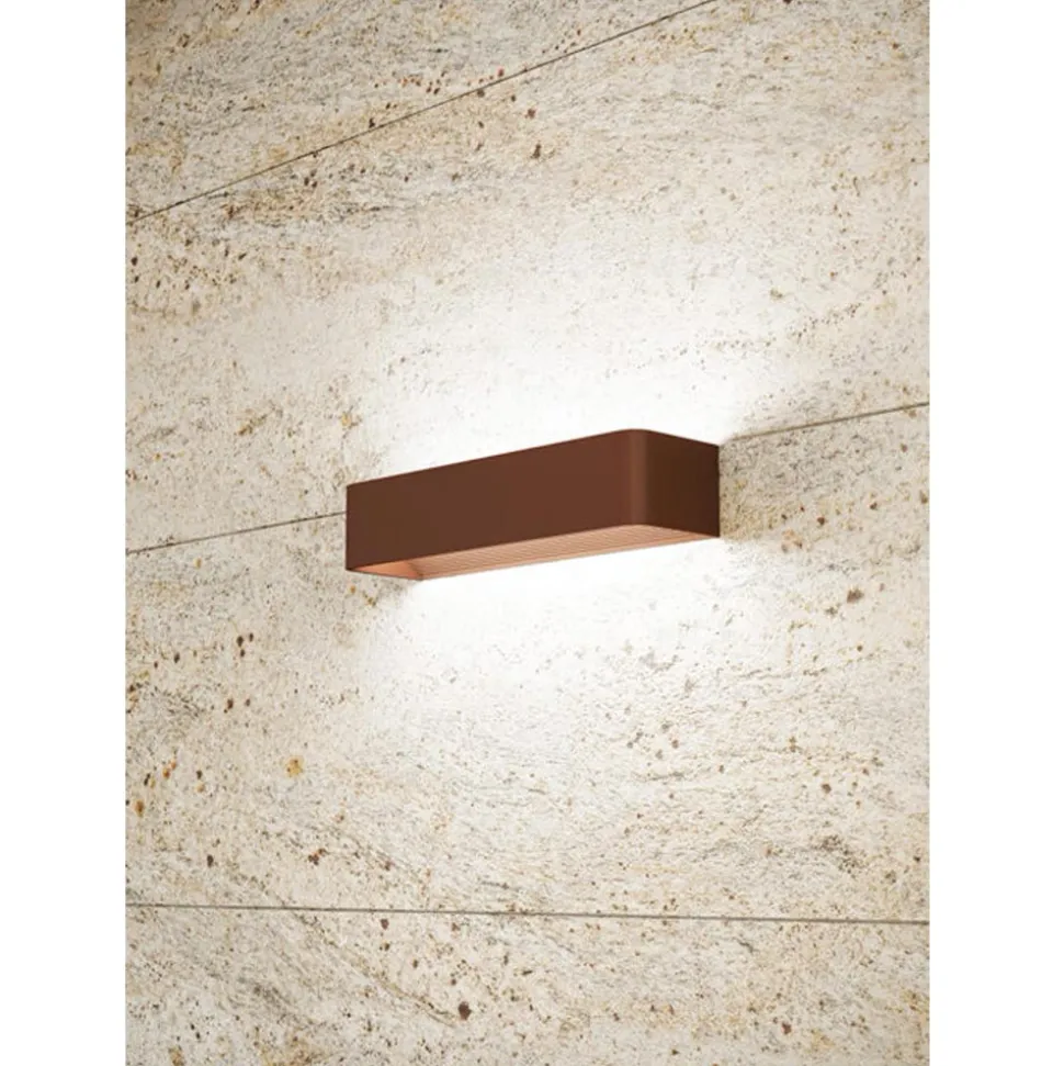 Applique Led per Interni in Alluminio Bianco, Nero o Corten - Renella