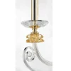 Applique 2 Luci Vetro Soffiato e Cristallo Ottico Lusso Classico - Cassea