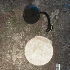 Applique moderna a muro In-es.artdesign Micro Luna Applique in nebulite