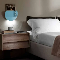 Applique Moderna con Vano per Riviste, USB e Luce LED Made in Italy - Foster