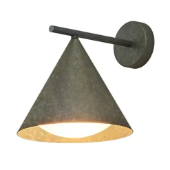 Applique Murale da Esterno in Ottone e Vetro Made in Italy - Pioggia