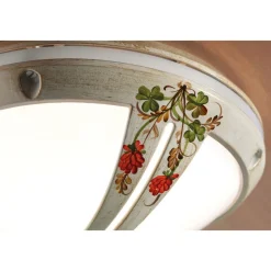 Applique o Plafoniera da Giardino in Alluminio Dipinto a Mano - Brindisi