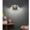 Applique Rotonda 2 Faretti in Ottone e Ceramica Dipinta a Mano - Savona
