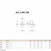 Applique stile classico La Traviata di Aldo Bernardi in rame, vetro, ottone