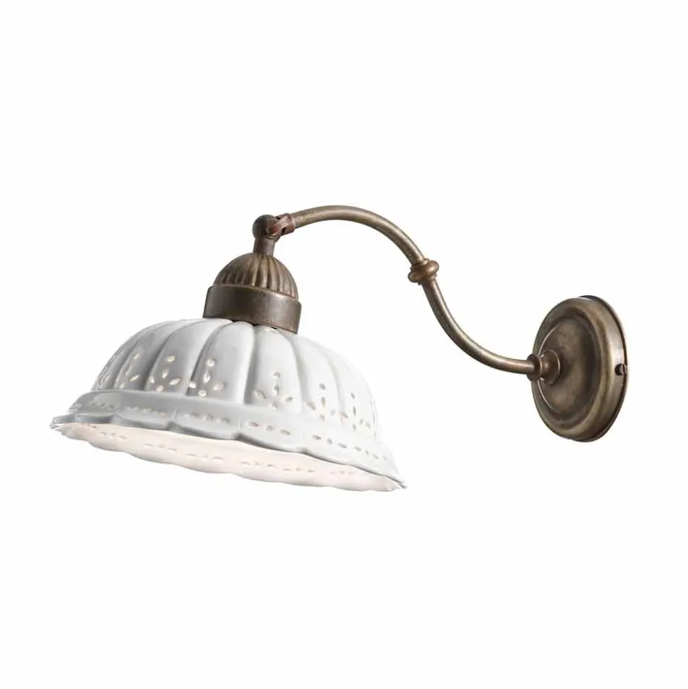 Applique stile liberty in ceramica di Bassano Anita Il Fanale