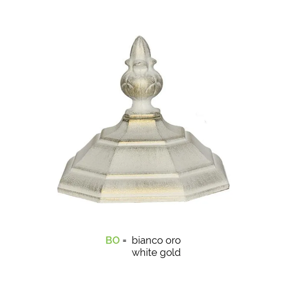 Applique Stile Vintage da Esterno in Alluminio Bianco Made in Italy - Dodo