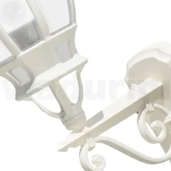Applique Stile Vintage da Esterno in Alluminio Bianco Made in Italy - Dodo