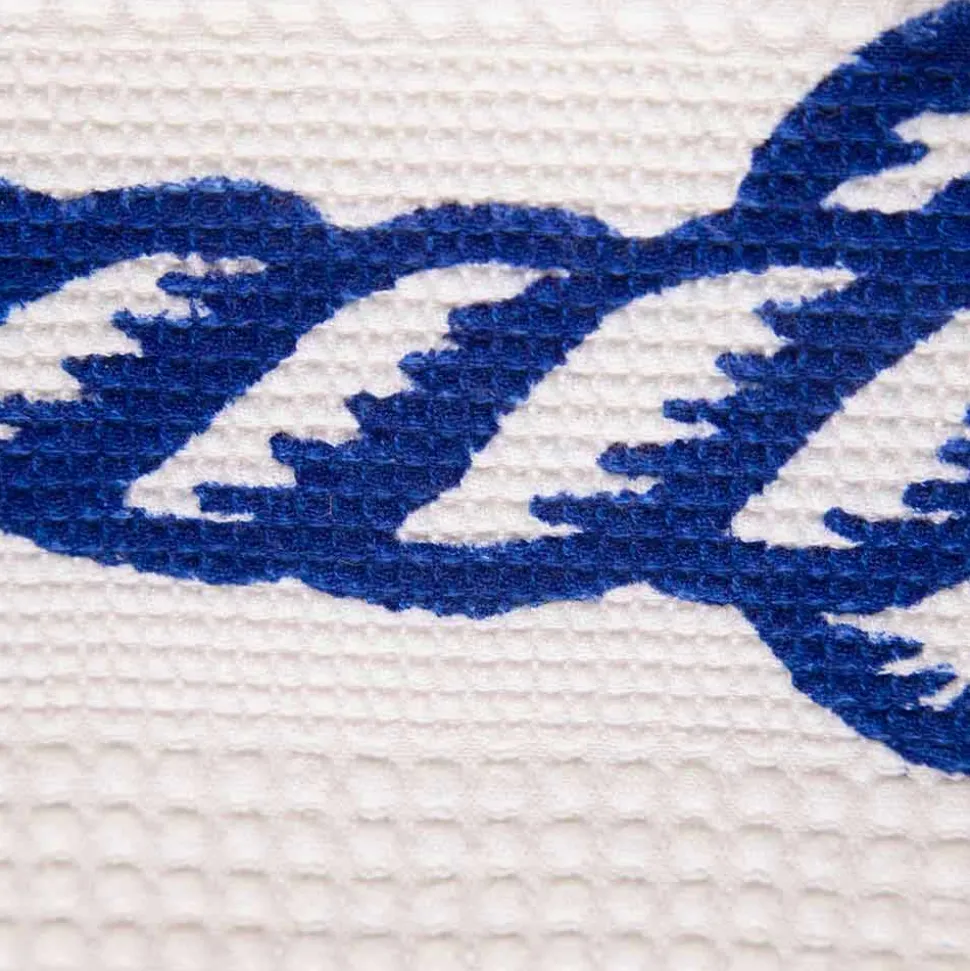 Asciugamano con Stampa Artigianale Artistica in Cotone Pezzo Unico Made in Italy