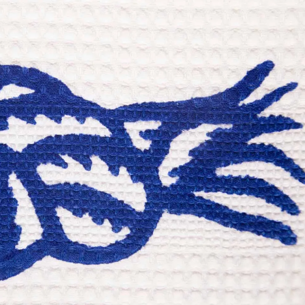 Asciugamano con Stampa Artigianale Artistica in Cotone Pezzo Unico Made in Italy
