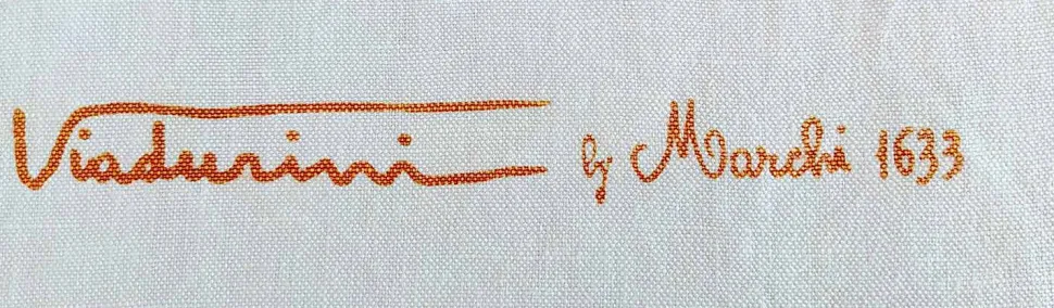 Asciugamano d’Arte Stampato a Mano in Cotone Pezzo Unico Artigianale Italiano