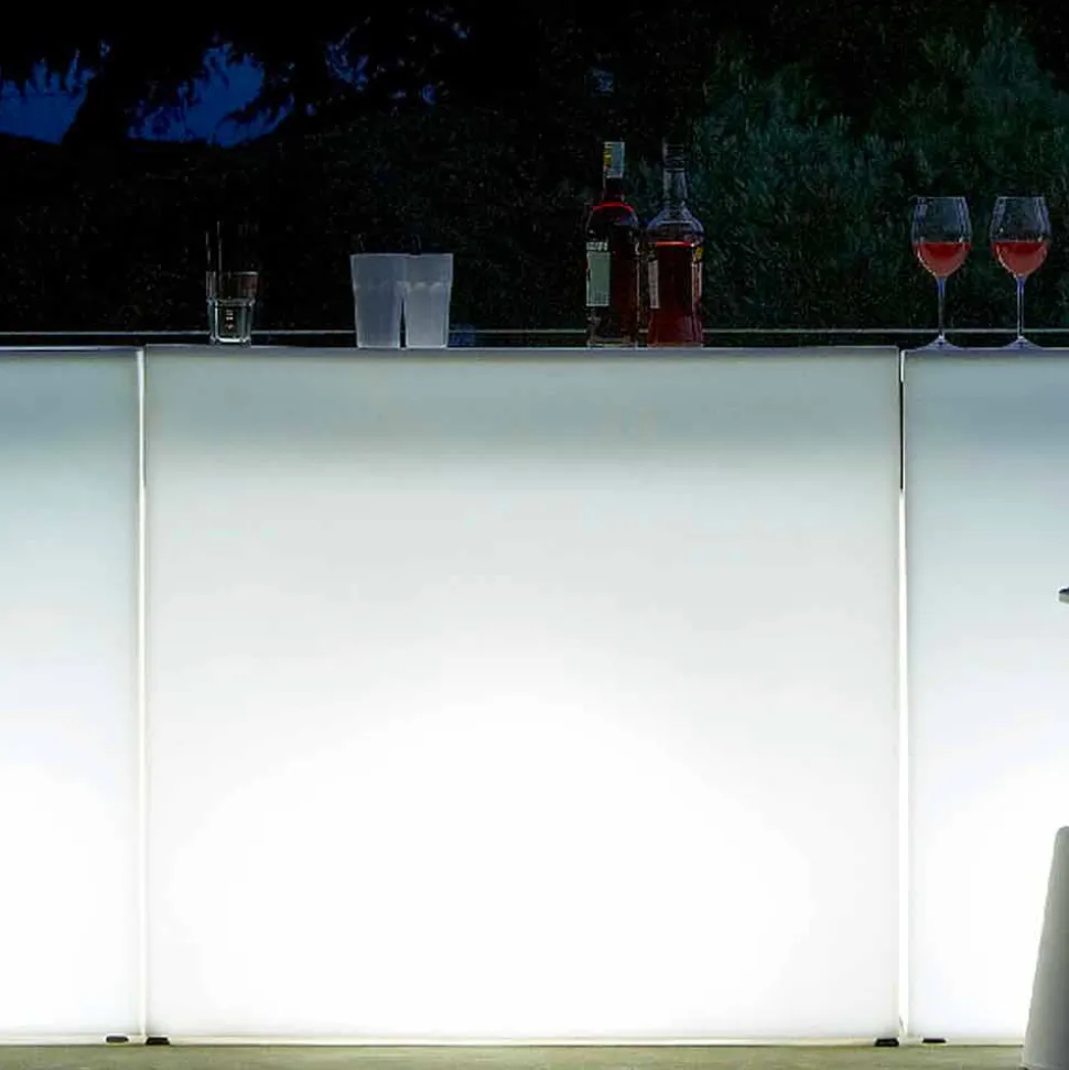 Bancone bar luminoso da giardino design moderno Slide Break Line