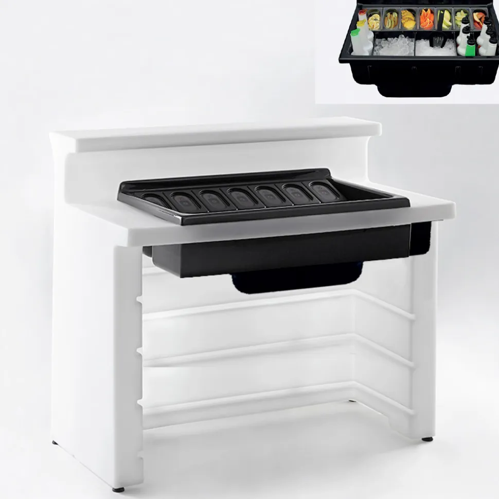 Bancone bar luminoso da giardino design moderno Slide Break Line