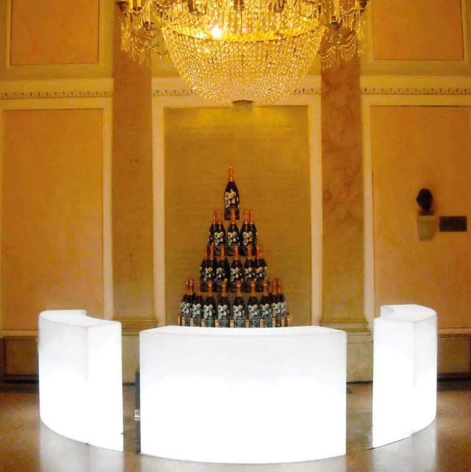Bancone bar luminoso modulare per giardino Slide Snack Bar