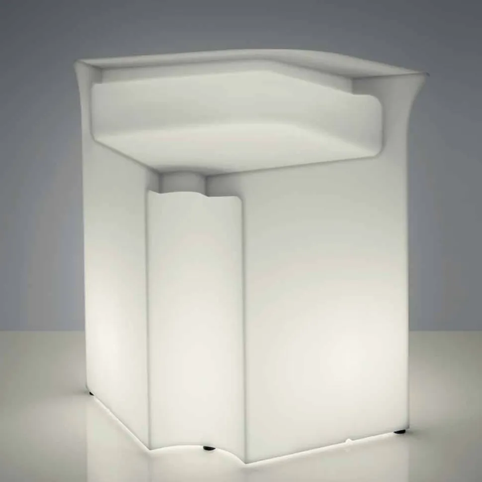 Bancone luminoso angolare da esterno Slide Break Corner,made in Italy