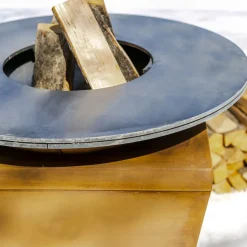 Barbecue a Legna con Piastra Cottura e Vano Porta Legna - Ferran
