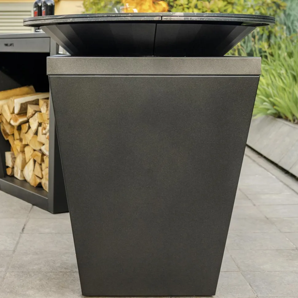 Barbecue a Legna con Piastra Cottura e Vano Porta Legna - Ferran