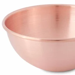 Bastardella in Rame Massiccio Liscio con Manico in Legno 36 cm - Giampiero