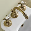 Batteria Bidet 3 Fori Classica in Ottone e Maniglie a Farfalla - Miriano