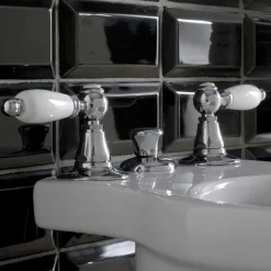 Batteria Bidet 3 Fori con Erogazione Interna in Ottone Made in Italy- Noriana