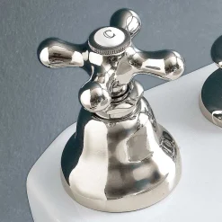 Batteria Bidet 3 Fori Scarico Erogazione Interna Ottone Artigianale - Ercolina