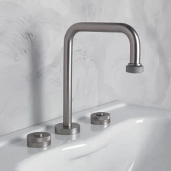 Batteria Lavabo Moderna 3 Fori con Scarico Made in Italy - Quito