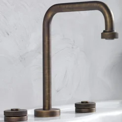 Batteria Lavabo Moderna 3 Fori con Scarico Made in Italy - Quito