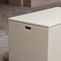 Baule Contenitore Outdoor in Polyrattan Intrecciato a Mano – Harald
