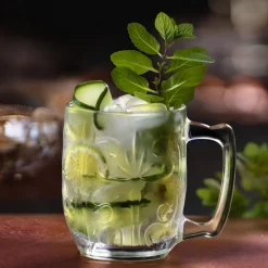 Bicchiere Tazza per Moscow Mule in Eco Cristallo Decorato 8 Pz - Destino