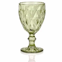 Bicchieri Calici Vino Colorati in Vetro di Design Moderno 12 Pezzi - Timon