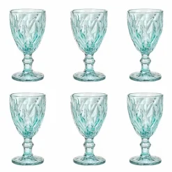 Bicchieri Calici Vino Colorati in Vetro di Design Moderno 12 Pezzi - Timon