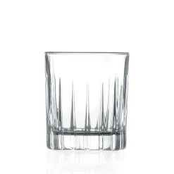 12 Bicchieri da Liquore in Eco Cristallo con Decori Lineari Design - Senzatempo