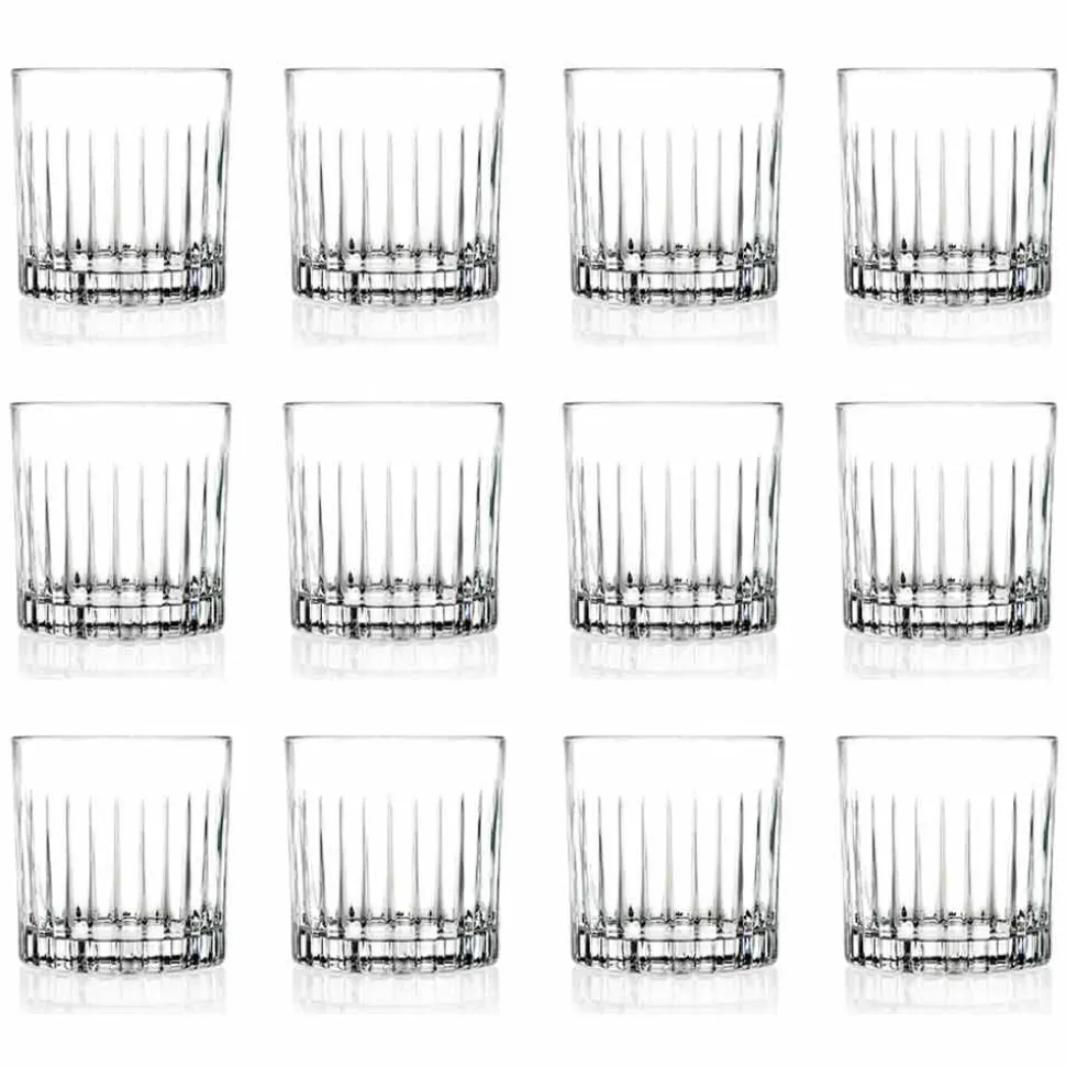 Bicchieri Double Old Fashioned Tumbler Bassi 12 Pezzi di Lusso - Senzatempo