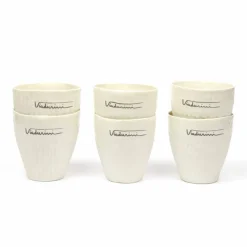 Bicchieri in Porcellana Bianca di Design di Lusso 6 Pezzi Unici - Arcireale