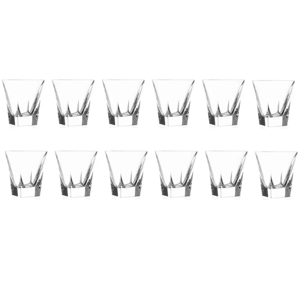 Bicchieri Tumbler Bassi Bibita in Cristallo Eco Colorato 12 Pz - Amalgama