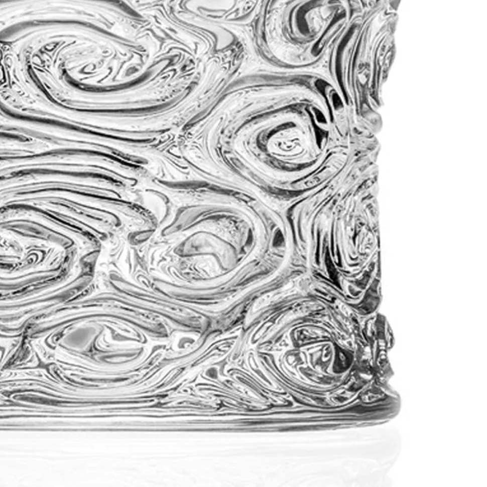 Bicchieri Tumbler Bassi in Eco Cristallo Decoro Audace 12 Pezzi - Ritmo