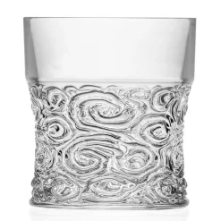 Bicchieri Tumbler Bassi in Eco Cristallo Decoro Audace 12 Pezzi - Ritmo