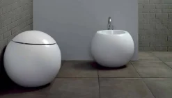 Bidet da Terra a Forma di Sfera in Ceramica Colorata Fanna
