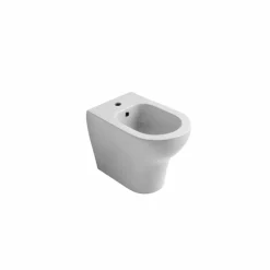 Bidet in ceramica bianca design moderno Star 54x35 cm, fatto in Italia